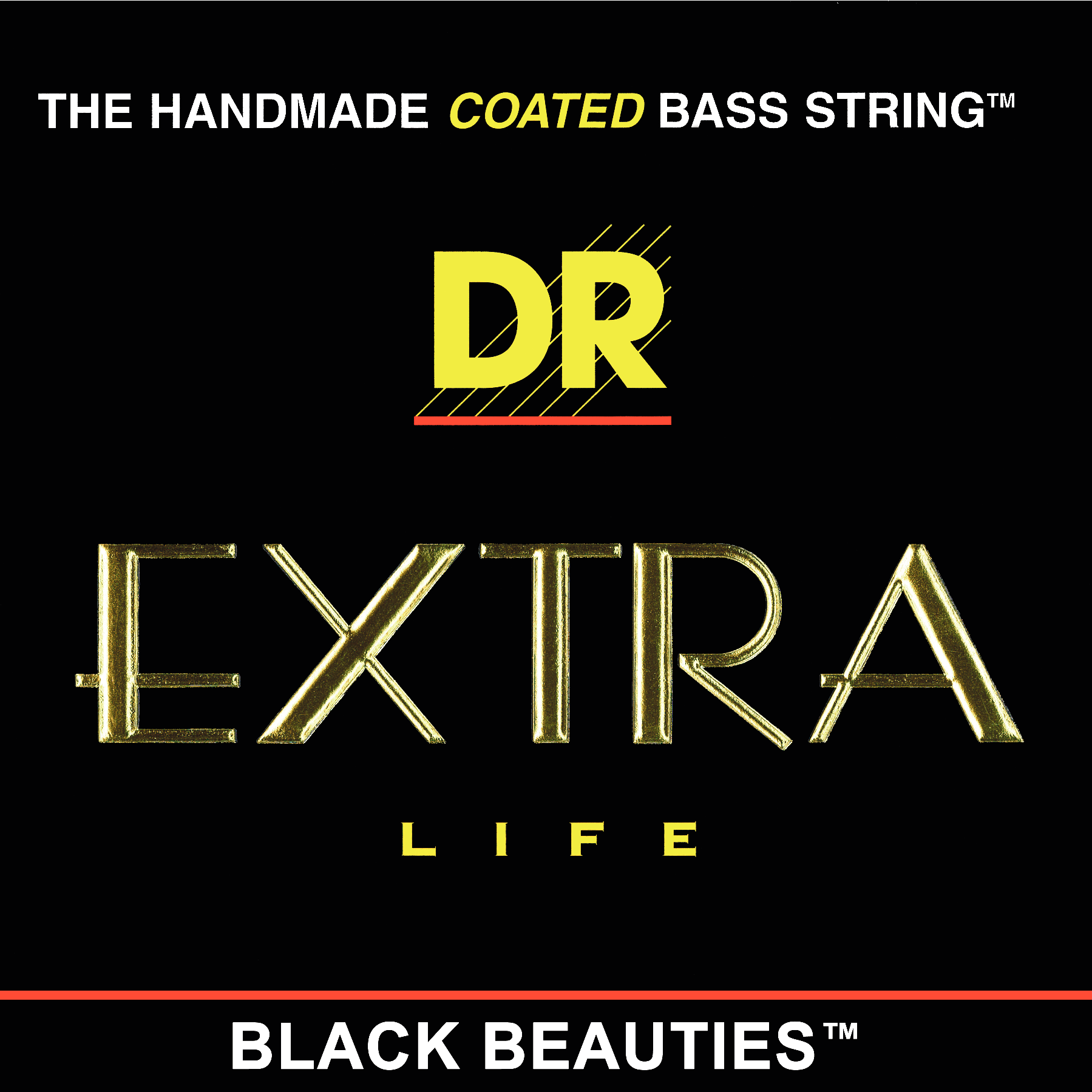 Extra Black Beauties Medium 6 string (.030 - .125), DR B EXBK BKB6-30