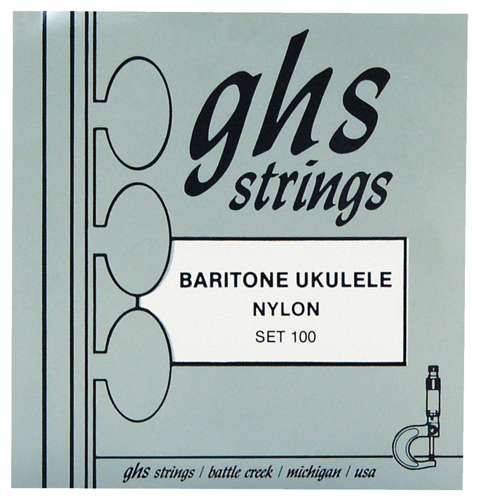 Struny na barytonové ukulele (.001 - .004), GHS 100