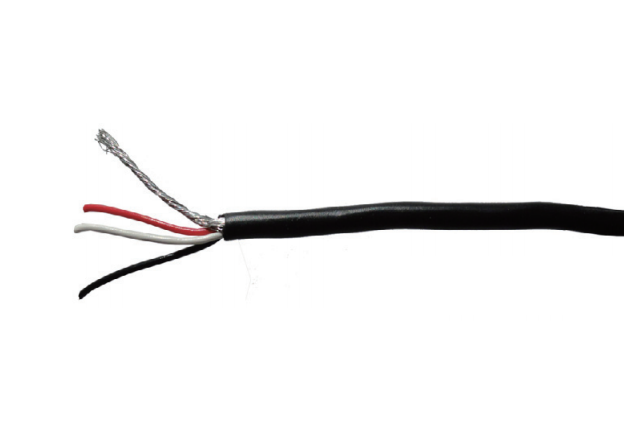 Kabel (vodič) stíněný, 3-žilový, 1m