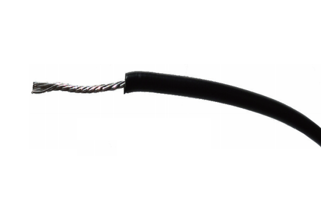Kabel (vodič) olověný, černý, 1m