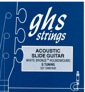 GHS Acoustic Slide Guitar / Dobro, .016/.056", White Bronze