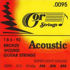Struny kytarové (.0095 - .046), 1B6 - 92