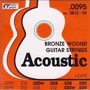 Struny kytarové (.0095 - .050), 5B12 - 92