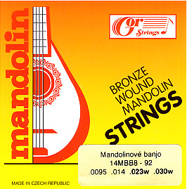Struny na mandolínové banjo (.0095 - .030), 14MBB8 - 92