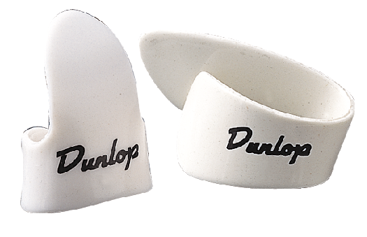 Dunlop White Plastic palcové prsteny - sada 12 ks